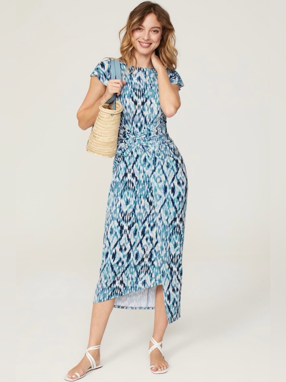 Shoshanna~Blue Quinn High-Low Dress~Size 4~$365~